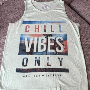 (M) Ocean Current Tank Top - Chill Vibes